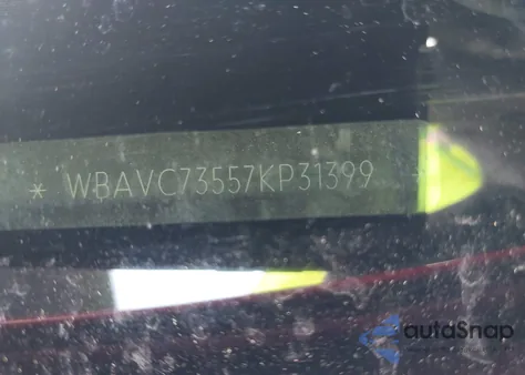 2007 BMW 328Xi из США, поврежденный, VIN WBAVC73557KP31399